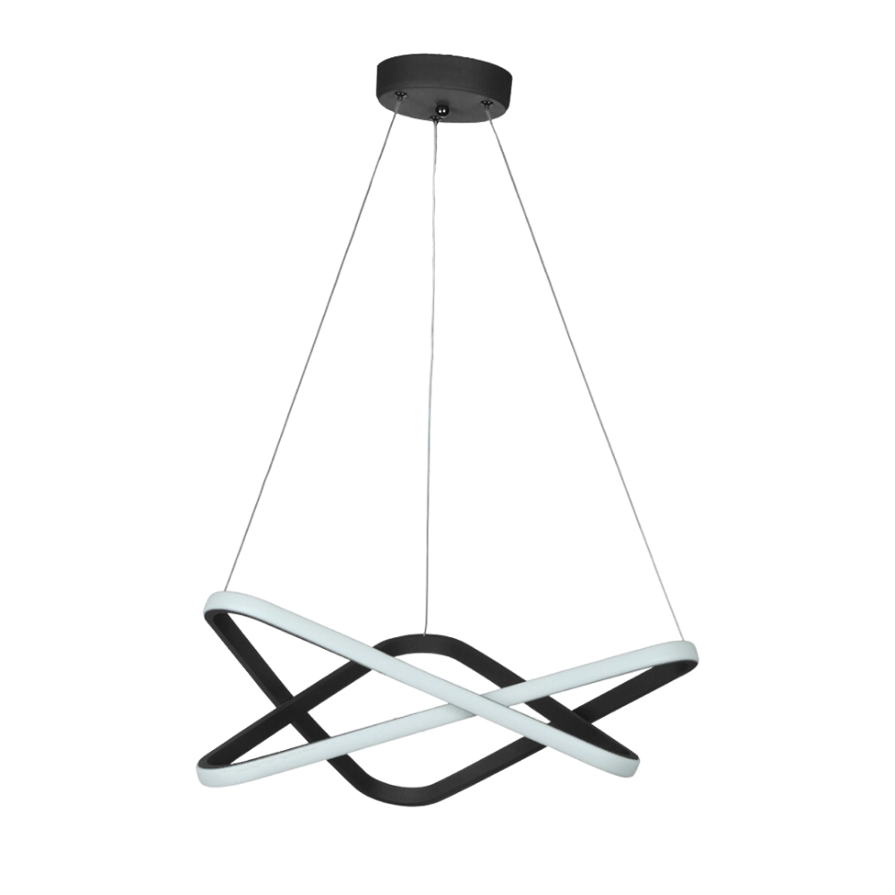 لوستر آویز مدرن مدل مثلث دارای ریموت هوشمند